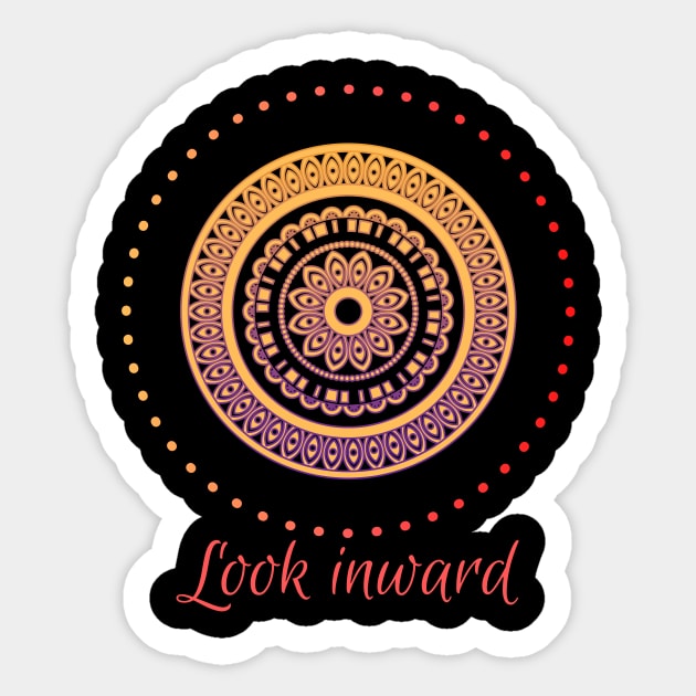 Look inward Sticker by Fantastic Store